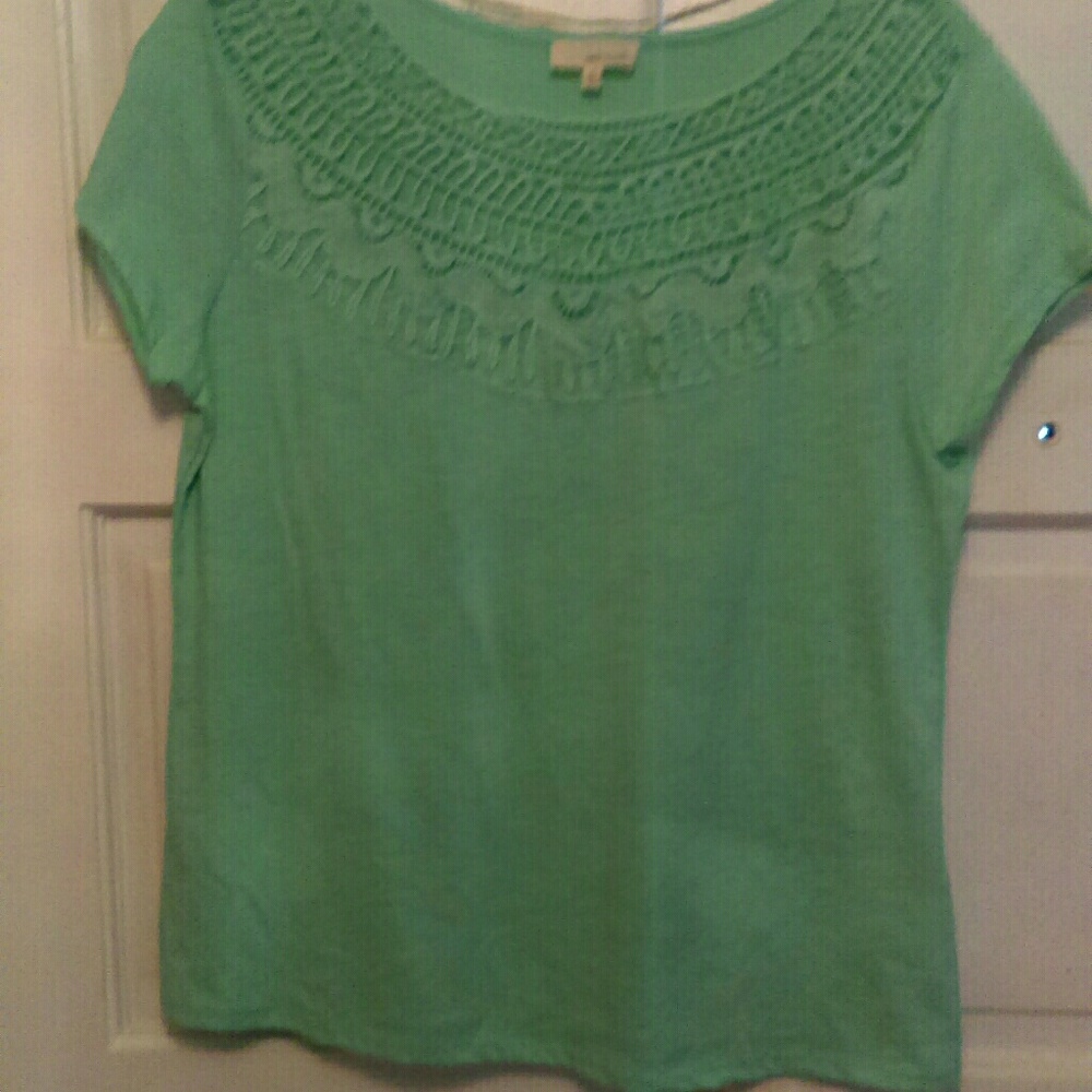 Dept222 Teal Lace Blouse